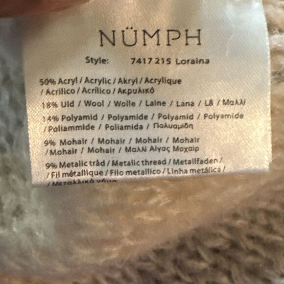 Numph Anthropologie Metallic Knit Woven Cardigan Sz XS MSRP $148 - Picture 9 of 10